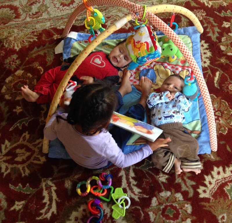 Childrens playing shop house